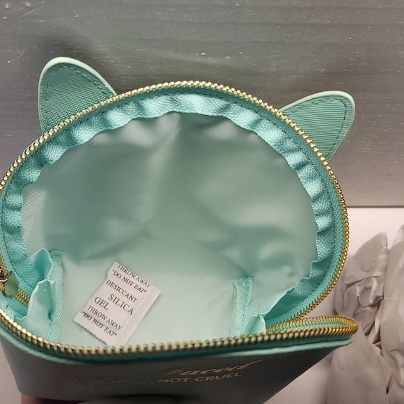 Too Faced Teal Cool Not Cruel Bunny Makeup Bag - Picture 8 of 8